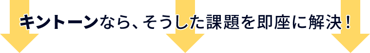 キントーンなら、そうした課題を即座に解決！